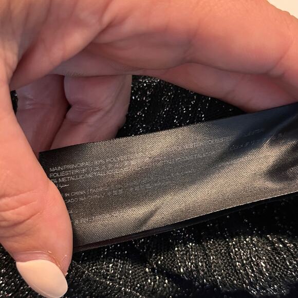 KEEPSAKE The Label Metallic Off the Shoulder Knit Midi Dress Size Small - Picture 7 of 8